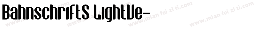 BahnschriftS LightVe字体转换